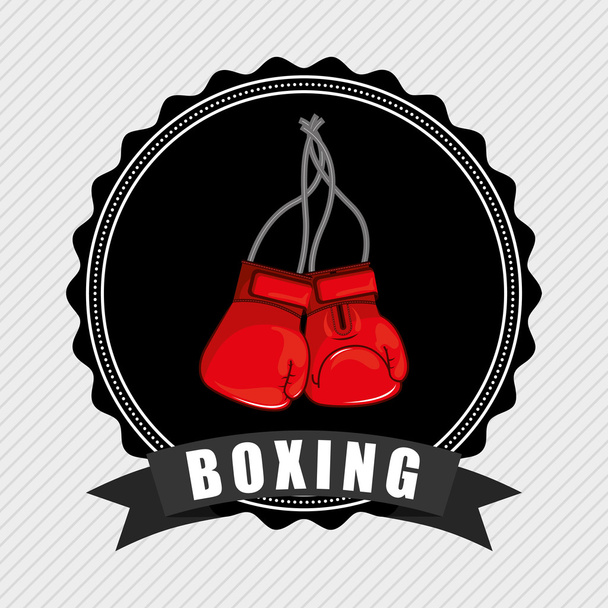 boxing emblem  - Vector, Image