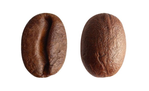 Set of roasted coffee beans isolated on white background - Photo, Image