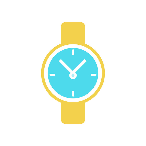 Flat Watch Icon Symbol Vector Illustration - Vektör, Görsel