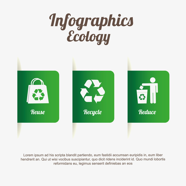 Infografías ecológicas
  - Vector, Imagen