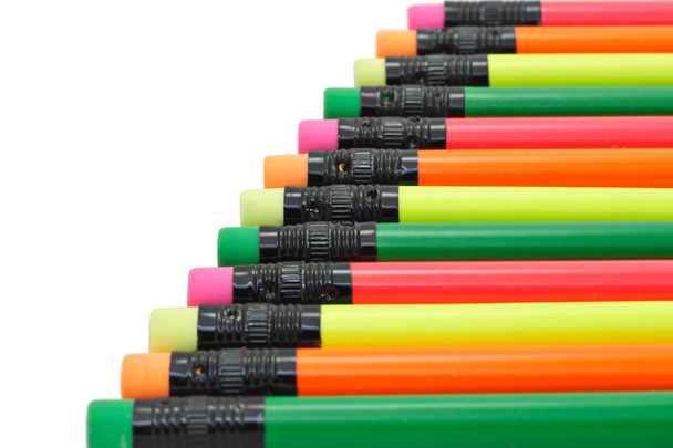 Colorful writing pencils - Φωτογραφία, εικόνα