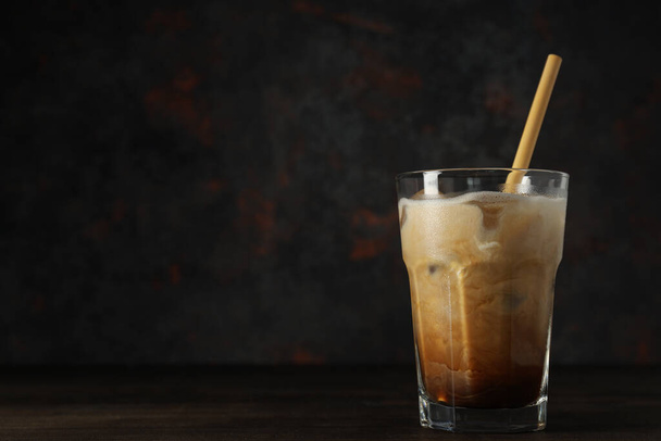 Cold drink for refreshing - ice coffee, space for text - Foto, Imagen