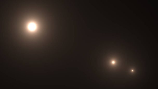 estrela com brilho da lente e efeito bokeh feito em software 3d
 - Foto, Imagem