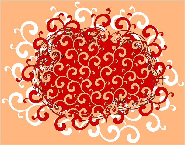 Curly red - Vektor, obrázek