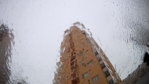 Ice melting on car windshield - Πλάνα, βίντεο