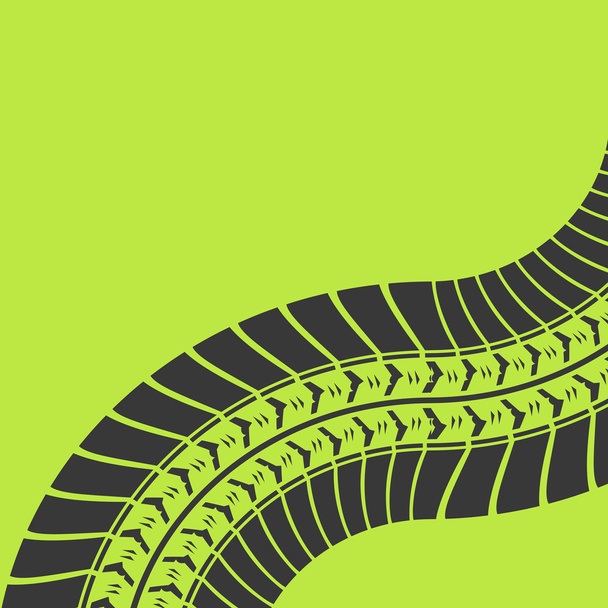 tire track background - Vector, Image