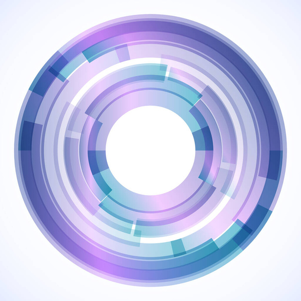 Geometric frame from circles, vector abstract background, wallpaper - Вектор, зображення