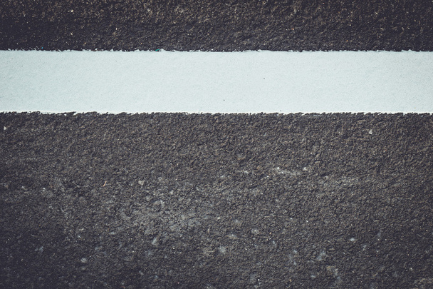 Asphalt road with stripe - Foto, afbeelding