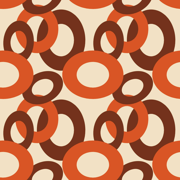 Abstract seamless pattern from the 60s and 70s. - Photo, Image