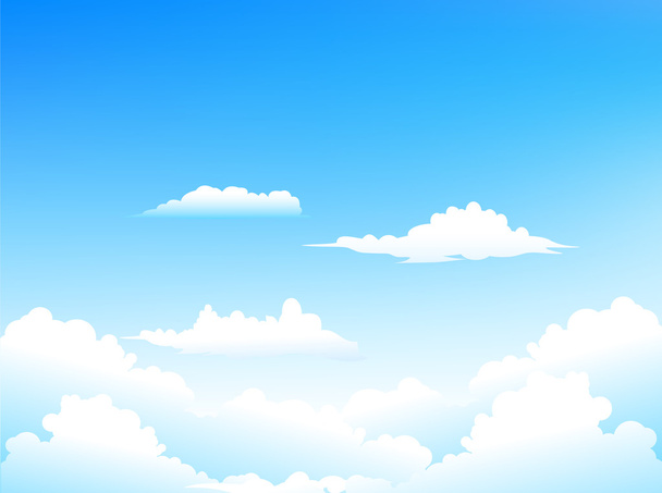 Luchtwolken achtergrond - Vector, afbeelding