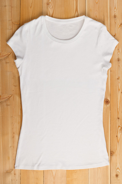 White female t-shirt - Foto, Bild