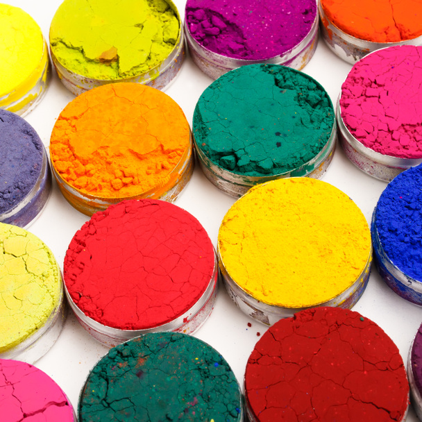 Colorful dyes on white - Fotoğraf, Görsel