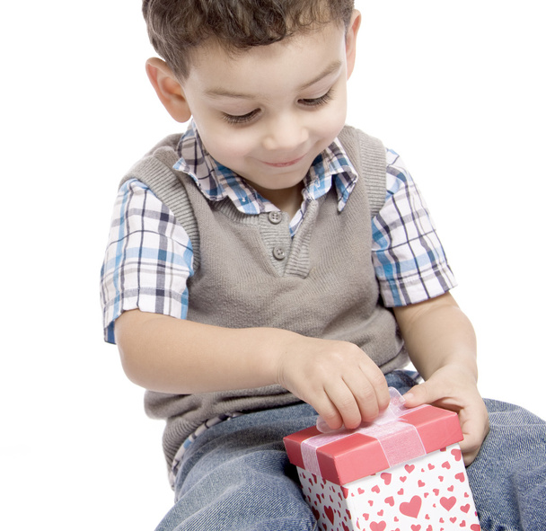 The little boy receives a beautiful gift - Foto, Bild