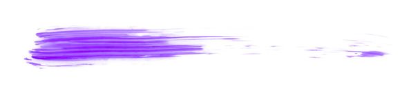 Pinceau violet isolé sur fond blanc. Aquarelle - Photo, image