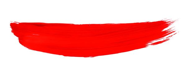 Cepillo rojo aislado sobre fondo blanco. Acuarela - Foto, Imagen