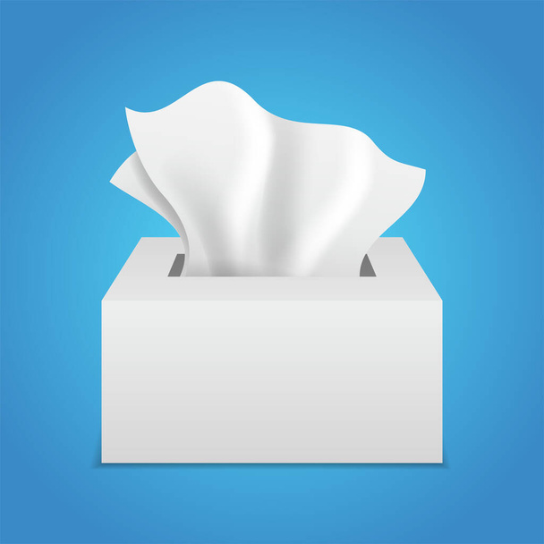 Serviettes en papier pour l'hygiène personnelle icône vectorielle réaliste - Vecteur, image
