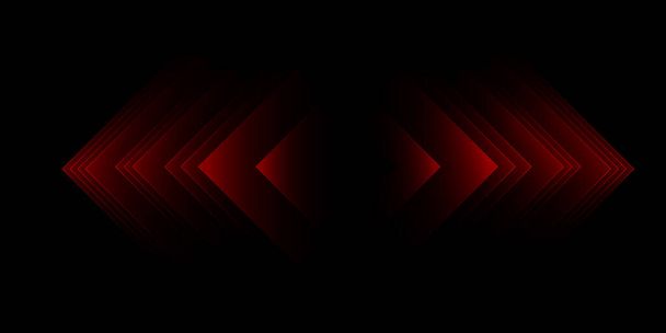 Abstract background with red lines and transitions. Technologies. Vector - Wektor, obraz