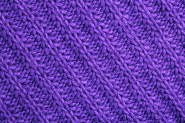 Close-up macro textuur van gebreide wollen stof - Foto, afbeelding