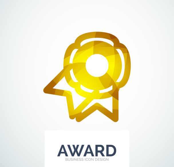 Renkli ödül iş logo - Vektör, Görsel
