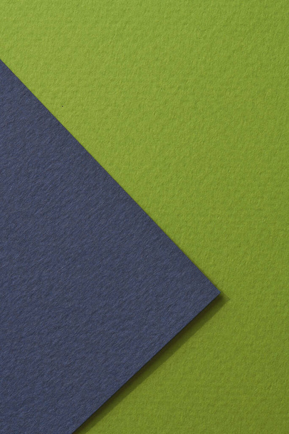 Rough kraft paper background, paper texture blue green colors. Mockup with copy space for text - Valokuva, kuva