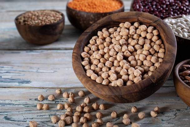 dried chickpeas for healthy eating concept - Fotó, kép