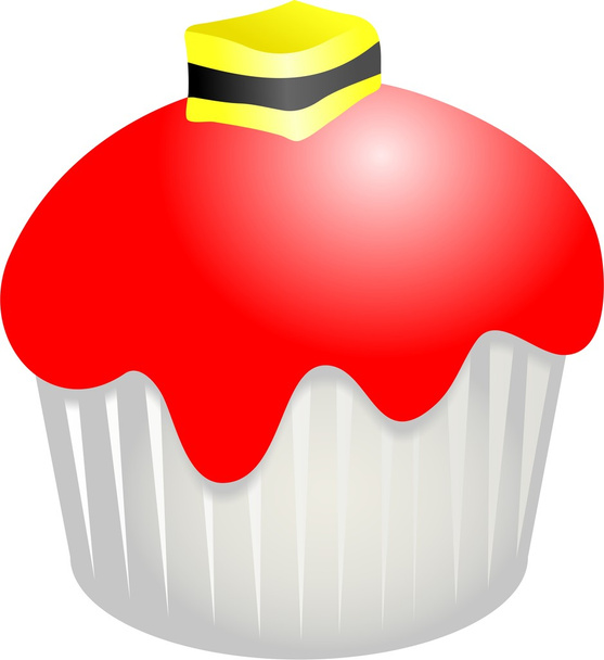 Illustration of cupcakes on white background - Fotó, kép