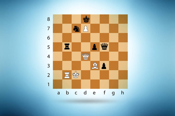 Chess board for the strategy game - Foto, Imagem