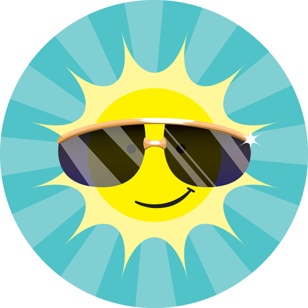 Cool Sun Wearing Sunglasses - Photo, Image