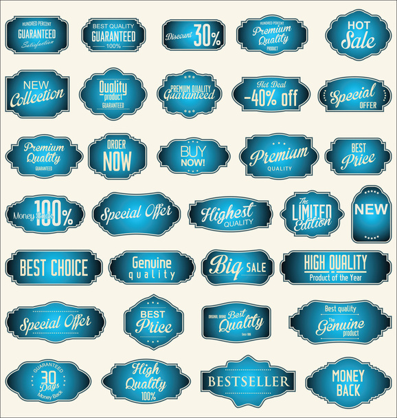 Мintage labels collection - Vector, Image