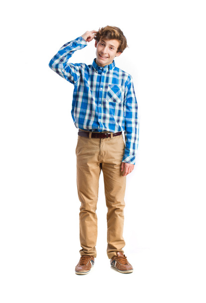 young clever boy - Фото, изображение