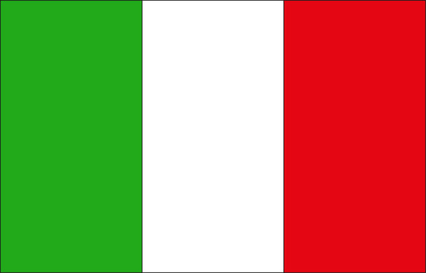 Lippu Italian väreillä - Vektori, kuva
