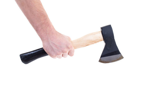 Hand holding a modern axe - Photo, Image