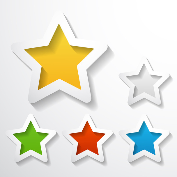 Star icons - Vector, imagen