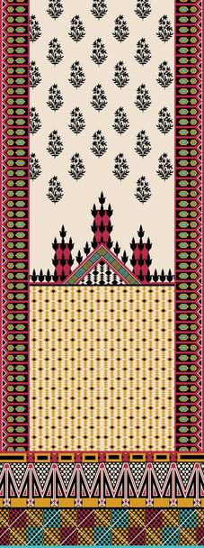 Digital motifs.illustration for fabric use like baroque ornaments flowers borders paisley patterns geometric rugs carpet pattern black and white textile motifs textile uses all the elements. - Fotografie, Obrázek