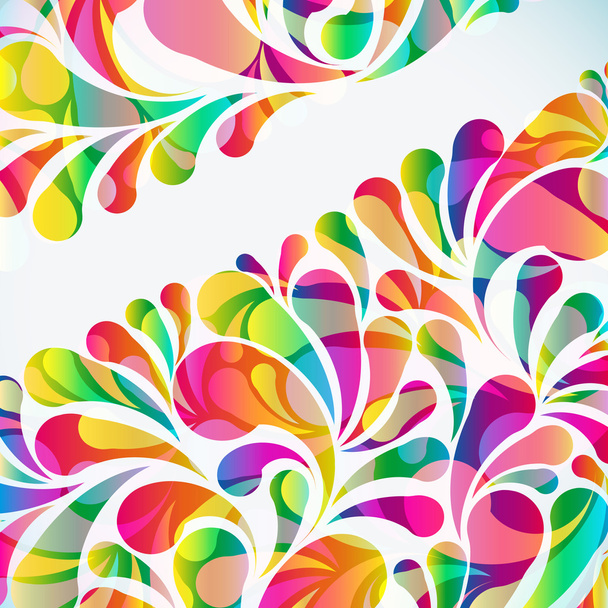 Abstract colorful arc-drop background. Vector. - Vector, Image