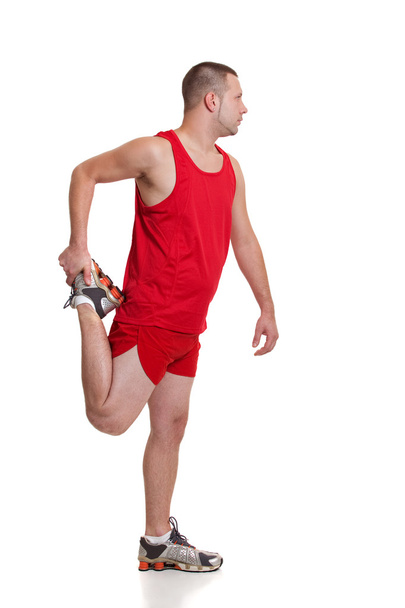 Runner Stretching - Photo, Image