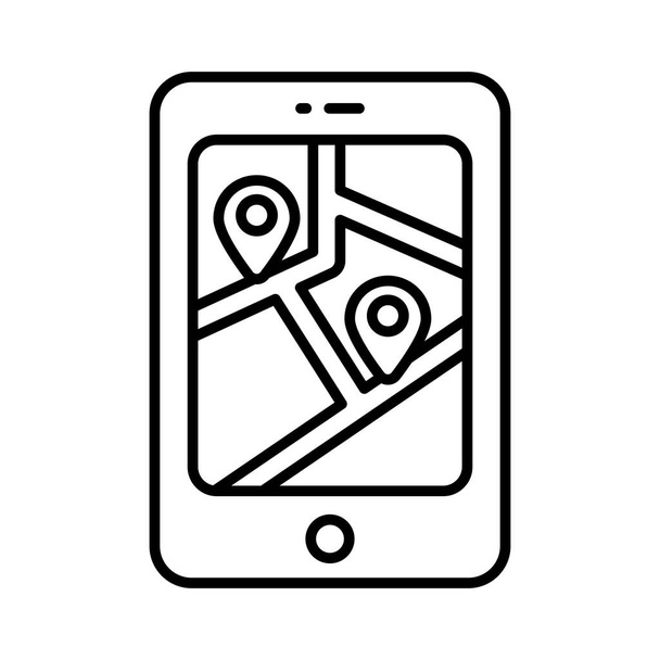 Mobiles Navigationsvektordesign im modernen Stil, einfach zu bedienendes Symbol - Vektor, Bild