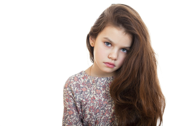 Sad little girl - Фото, зображення