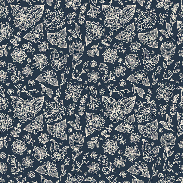 Seamless floral pattern. - Foto, afbeelding