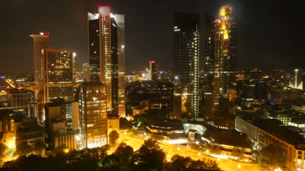 skyline cidade à noite - Filmagem, Vídeo