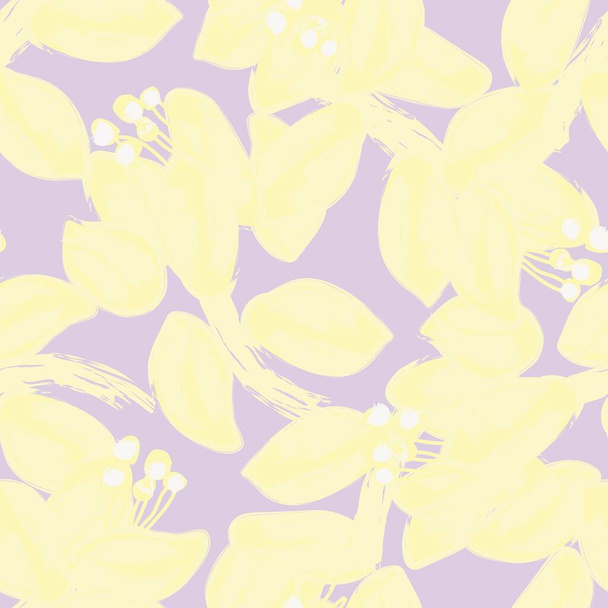 Pastel Abstrakt Květinový bezešvý vzor design pro módní textil, grafiku, zázemí a řemesla - Vektor, obrázek