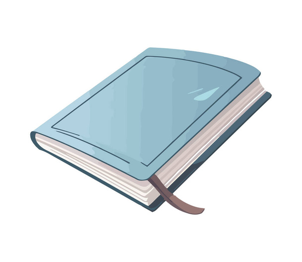 modrá ikona učebnice izolovaná - Vektor, obrázek