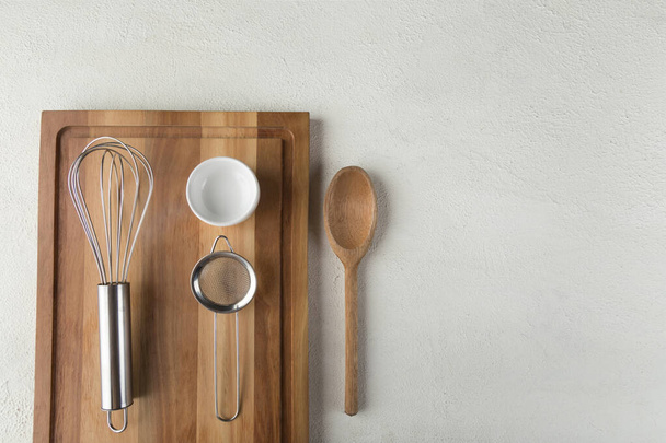 Kitchenware on the table. Kitchen utensils. - Photo, Image