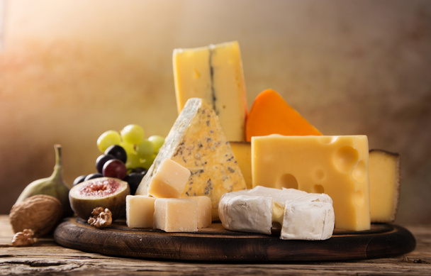 Various types of cheese - Fotoğraf, Görsel