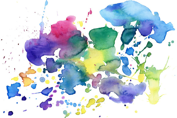 Ink splash. Grunge splatters. Abstract background. Grunge text banner. Bright watercolor vector spot. - Wektor, obraz