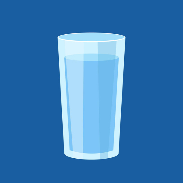 glass of water icon. vector illustration - Vector, afbeelding