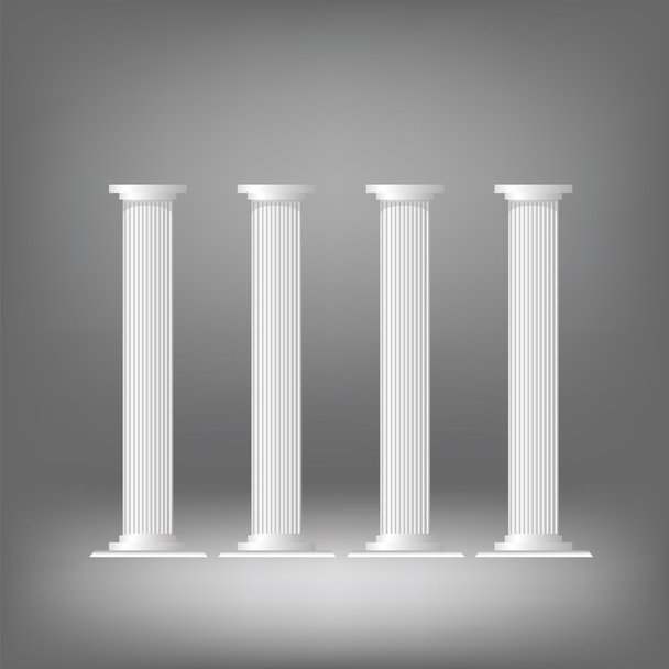 Griekse kolommen - Vector, afbeelding