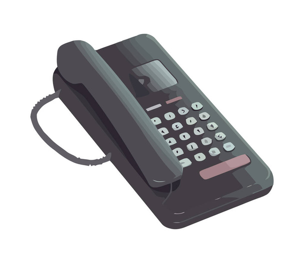 clavier de téléphone pour la communication d'affaires isolé - Vecteur, image