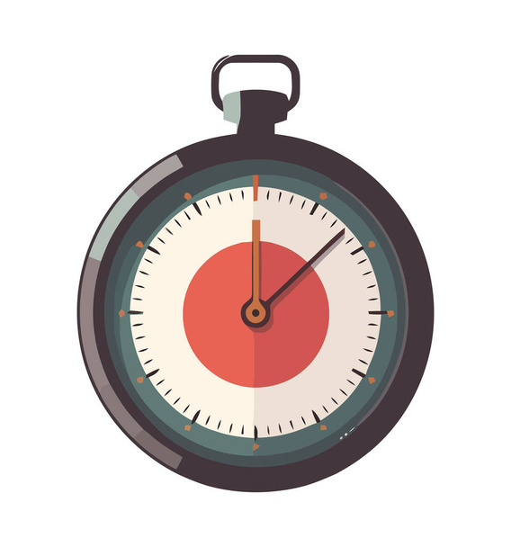 Countdown-Symbol auf modernem Uhrendesign-Vektor isoliert - Vektor, Bild
