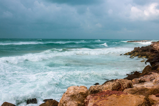Tel Aviv Beach: Stunning Views of the Mediterranean Sea - Fotó, kép